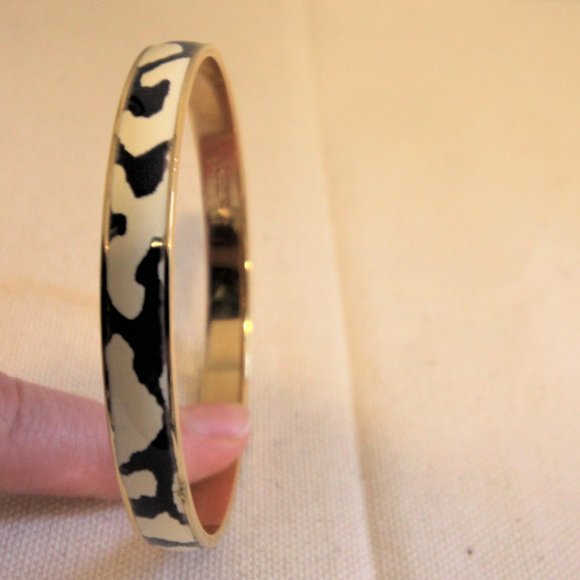 J. Crew Black & White Enamel Bangle Bracelet - Picture 4 of 5